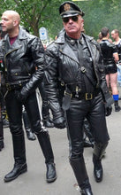 Load image into Gallery viewer, Mens New Police Leather Uniform. Real Soft Lambskin Leather Jacket & Pant.