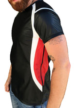 Load image into Gallery viewer, Mens & boys black biker Leather T-Shirt. Real Soft Sheepskin leather| Round Neck