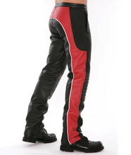 Load image into Gallery viewer, Men's Hollywood Style Quilted Biker Leather Pant. Real Soft Lambskin Leather Pant
