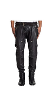 Load image into Gallery viewer, New Men's Biker Party Leather Pant. Real Soft Lambskin Black Leather Pant 34.