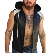 Load image into Gallery viewer, Smart mens best leather vest for motorcycle. Real Sheepskin Leather Biker Vests.