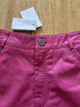 Load image into Gallery viewer, New Pink Vintage leather shorts Women's| Genuine Soft lambskin leather Hot Pant 34