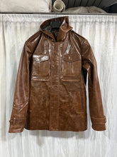 Load image into Gallery viewer, New Men's Distressed Brown Hooded Bomber Leather Jacket| Real Soft Cowhide Leather Hoody
