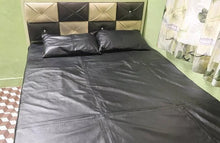Load image into Gallery viewer, Double Layered Leather Bed Sheet With Pillow Covers For Single/Double Size Beds. Real Sheepskin