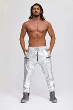 Load image into Gallery viewer, New Men's Leather Silver Lambskin Sweat Pants. Real Soft Leather Joggers trousers 34