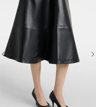 Load image into Gallery viewer, Womens New Black Crop Leather Dress. Slim Fit Long Dress. Real Sheepskin Leather M
