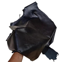 Load image into Gallery viewer, New Black Nappa Soft Premium Quality Sheepskin Real Leather Hide- NO Holes 6Sqft