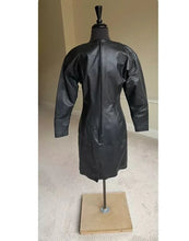 Load image into Gallery viewer, Women's Full Sleeves Leather Dress| Genuine Sheepskin Leather Skinny Casual Dress