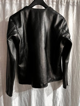 Load image into Gallery viewer, Men's & boys Olive Green & Black Premium Leather Hoodie. Real Soft Lambskin leather Hoody.