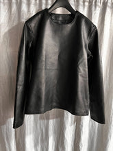 Load image into Gallery viewer, Men's & boys Olive Green & Black Premium Leather Hoodie. Real Soft Lambskin leather Hoody.