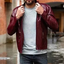 Load image into Gallery viewer, Men's Green Party Leather Jeans Style Pant and jacket| Genuine Lambskin Leather Biker Outfit.