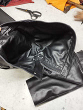 Load image into Gallery viewer, Men's Black Double Layered Leather Pant. Real Soft Lambskin Biker Leather Pant.