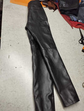 Load image into Gallery viewer, Men's Black Double Layered Leather Pant. Real Soft Lambskin Biker Leather Pant.