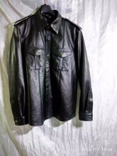 Load image into Gallery viewer, Mens New Police Leather Uniform. Real Soft Lambskin Leather Jacket & Pant.