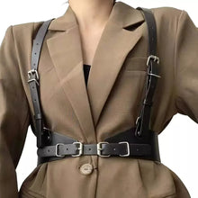 Load image into Gallery viewer, Adjustable Genuine Soft Leather Suspenders. Real Cowhide Suspender For Womens.