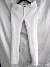 Load image into Gallery viewer, Mens New Premium White Leather Pant. Real Soft Sheepskin Biker Leather Trousers.