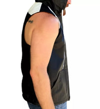 Load image into Gallery viewer, Smart mens best leather vest for motorcycle. Real Sheepskin Leather Biker Vests.