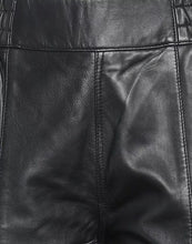 Load image into Gallery viewer, Women's Black Leather Biker Pants. Real Soft Lambskin High Waisted Leather Pant.