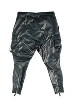 Load image into Gallery viewer, New Mens Drop Crotch Party Leather Pant. Real Soft Lambskin Black Leather Pant
