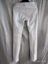 Load image into Gallery viewer, Mens New Premium White Leather Pant. Real Soft Sheepskin Biker Leather Trousers.