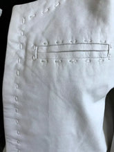 Load image into Gallery viewer, Women's New White Cropped Leather Jacket. 100%Real Soft Sheepskin Leather Jacket
