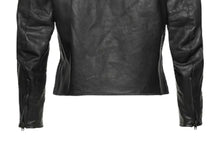 Load image into Gallery viewer, Men's & Boys Black Leather T-Shirt. Real Soft Lambskin Lace-Up Leather T-Shirt.
