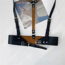 Load image into Gallery viewer, Adjustable Genuine Soft Leather Suspenders. Real Cowhide Suspender For Womens.