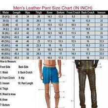 Load image into Gallery viewer, Men's Hollywood Style Quilted Biker Leather Pant. Real Soft Lambskin Leather Pant