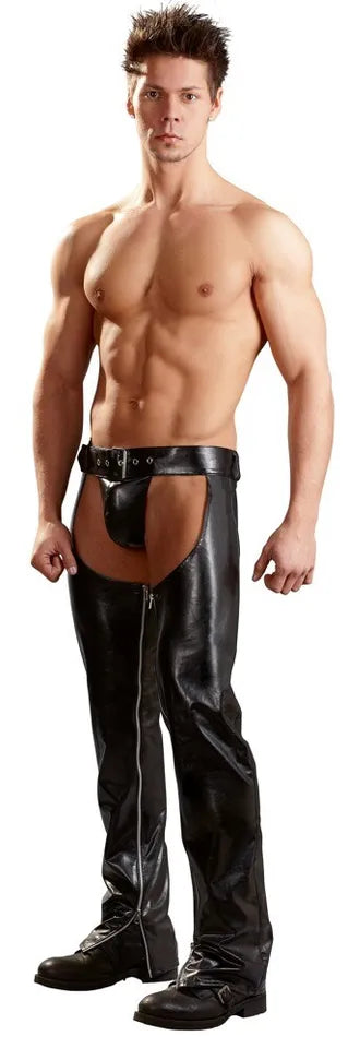 New Men's Double Layered Leather Chap. Real Soft Lambskin Leather Chap