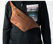 Load image into Gallery viewer, New Handmade Leather Belt-Bag, Waist-Bag, Hip-Bag, Crossbody, Fanny Pack, Bumbag
