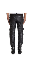 Load image into Gallery viewer, New Men's Biker Party Leather Pant. Real Soft Lambskin Black Leather Pant 34.
