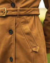 Load image into Gallery viewer, Women&#39;s New Trench Suede Leather coat. Real Soft Suede Leather Brown Long Coat.
