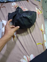 Load image into Gallery viewer, Double Layered Leather Zipper Halloween Mask. Real soft sheepskin leather hooded mask.
