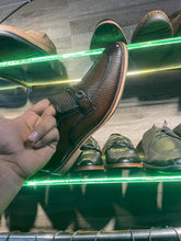 Load image into Gallery viewer, New Men's Maroon Dotted Formal Office Shoes. Real Leather Tuxedo Dress Shoes 10.
