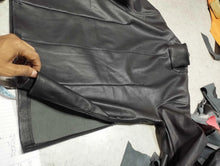 Load image into Gallery viewer, Men's &amp; Boys Black Turtle Neck Customized Leather T-Shirt. Real Lambskin Leather
