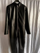 Load image into Gallery viewer, New Men's Leather Slim fit Casual Jumpsuit. Real Soft Sheepskin Leather Bodysuit M
