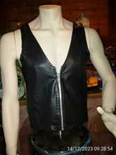 Load image into Gallery viewer, Mens best leather motorcycle vest| Genuine Soft Sheepskin Leather Premium Vest M
