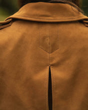 Load image into Gallery viewer, Women&#39;s New Trench Suede Leather coat. Real Soft Suede Leather Brown Long Coat.
