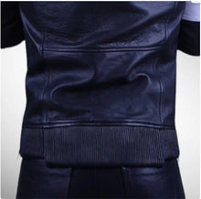 Load image into Gallery viewer, Mens &amp; Boys Black Premium Leather Hoodie. Genuine Soft Lambskin Leather Hoody
