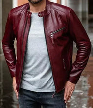 Load image into Gallery viewer, Men's Green Party Leather Jeans Style Pant and jacket| Genuine Lambskin Leather Biker Outfit.
