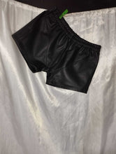 Load image into Gallery viewer, New Black leather Boxer shorts. Real Soft Sheepskin leather brief &amp; underwear 34
