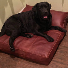 Load image into Gallery viewer, New Genuine Pet Leather bed cover. Real Cowhide Leather bed cover for Dogs/Cat.
