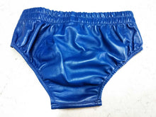 Load image into Gallery viewer, Mens Leather Underwear Thong Briefs. A pair of two, Real Soft Sheepskin Leather.
