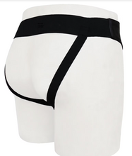 Load image into Gallery viewer, A pair of two Men&#39;s Black Stylish Brief. Real Soft Sheepskin Leather Underwears.
