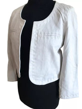 Load image into Gallery viewer, Women&#39;s New White Cropped Leather Jacket. 100%Real Soft Sheepskin Leather Jacket
