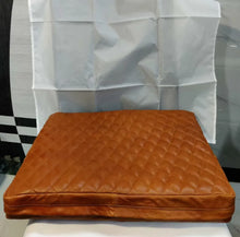 Load image into Gallery viewer, New Genuine Pet Leather bed cover. Real Lambskin Customized bed cover for Pets.
