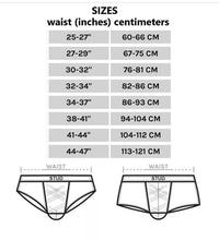 Load image into Gallery viewer, A pair of two Men&#39;s Black Striped Leather Thong Jock. Real Leather Breathable Jockstraps 34
