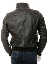 Load image into Gallery viewer, Black Leather Jacket with rib and four pockets - leatherthirst
