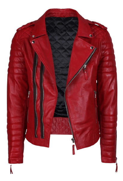 Men's Biker jacket simple sleeves - leatherthirst