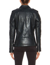 Load image into Gallery viewer, Womens Classic Style Black Leather Jacket | Handmade Jacket 100% Genuine leather
